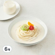 프레시오늘 껍질째 손수 영양가득 진한 파주장단콩 콩국수 생소면 밀키트, 673g, 6개