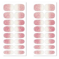 Bellancy 美甲貼, 19 Deep Pink Gradation, 2組