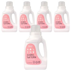 HAMSOA 幼兒高濃縮衣物柔軟精 白麝香, 1L, 5個