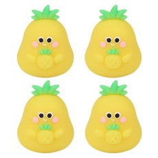 Blacktree 可愛水果便攜式削鉛筆機, 黃色, 4個