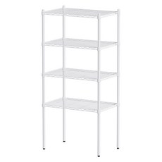 dayneeds 日需百備 輕型烤漆架 鐵力士架 收納層架 展示架 層架 鐵架, 白色, 4層