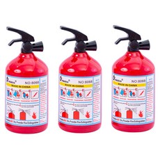 블랙트리 소화기 휴대용 연필깎이, 레드, 3개