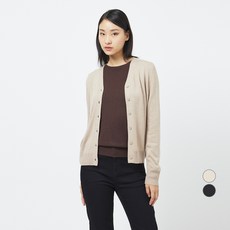 JAJU 여성용 캐시미어 블렌디드 긴팔 가디건