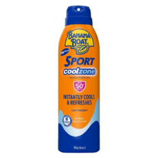 BANANA BOAT 香蕉船 運動酷涼防曬噴霧 SPF 50+ PA++++, 170g, 1瓶