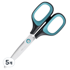 델리 문구 가위 175mm E6058, 블루(E6058_BL), 5개