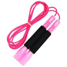 JFROPE Twinkle海綿競速跳繩, 粉紅色, 1個