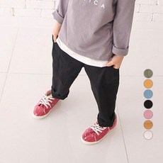 孩童彈力工裝棉褲