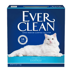 EVER CLEAN 藍鑽 強效結塊貓砂 無香 吸水性佳 高結塊力 添加活性碳成分 減少異味, 9kg, 1盒
