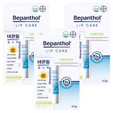 Bepanthol Daycare 護唇膏 保濕護唇膏 SPF 50+, 無香, 4.5g, 3個