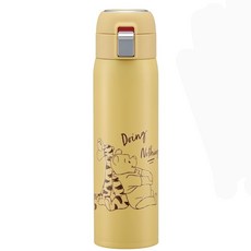 Skater 不鏽鋼吸管保溫瓶, 維尼, 480ml, 1個