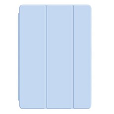 J-Road 亮面透明附筆槽平板電腦保護殼, 1個, 天藍色