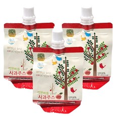 Nature Village 自然村 韓國製 100%蘋果汁 無添加物 兒童果汁, 100ml, 3包