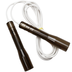 JFROPE Twinkle 兒童競速跳繩, 黑色 + 白線, 1個