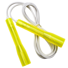 JFROPE Twinkle 兒童競速跳繩, 黃色 + 白線, 1個
