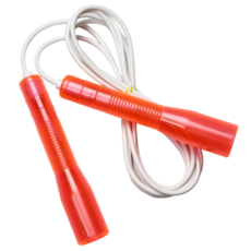 JFROPE Twinkle 兒童競速跳繩, 紅色 + 白線, 1個