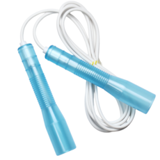 JFROPE Twinkle 兒童競速跳繩, 天空藍 + 白線, 1個