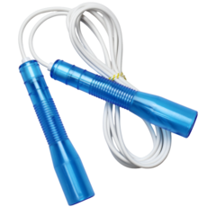 JFROPE Twinkle 兒童競速跳繩, 藍色 + 白線, 1個