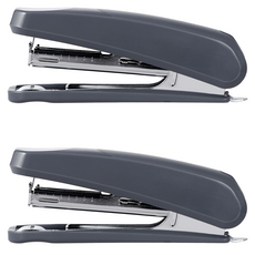 Double A 10號釘書機 人體工學設計 耐用度高可釘約60 000次, 2個, 灰色