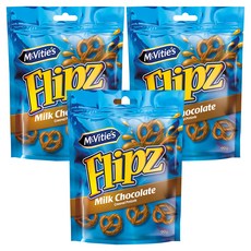 Flipz 牛奶巧克力椒鹽脆餅, 90g, 3個