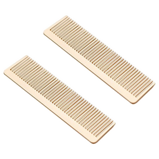 不銹鋼髮梳, 金色, 2個