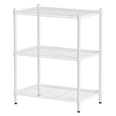 dayneeds 日需百備 輕型烤漆架 鐵力士架 收納層架 展示架 層架 鐵架, 白色, 3層, 1個
