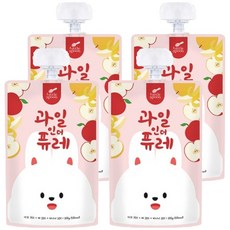 Little Spoon 水果果泥, 100g, 4個, 綜合口味(蘋果/梨/香蕉)