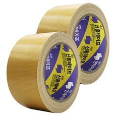 신흥테이프 국산 대용량 라바 청면테이프 48mm x 25M 베이지, 2개