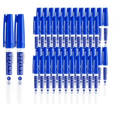 LINEPLUS 400 細板記號筆, 48件, 藍色