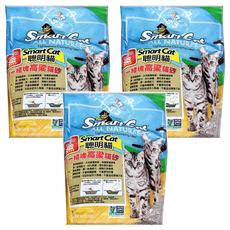 pioneer pet 聰明貓 結塊高粱貓砂 天然無毒 99%無塵, 高粱清香, 2.27kg, 3包