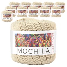 모칠라 코튼 뜨개실, 12개, 31피넛