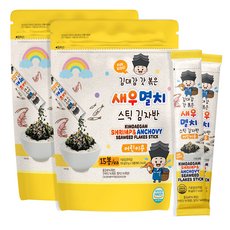 김대감 갓 볶은 새우멸치 스틱 김자반 어린이용 300g, 150g, 2개