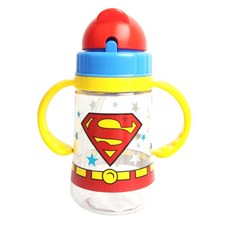 Superman Tritan雙耳吸管水杯, 混色, 350ml