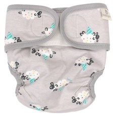 베이비앙 솜사탕양 순면 입체형 기저귀커버, 1개