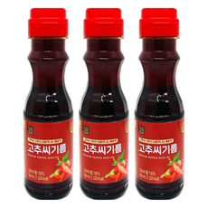꼬손 고추씨기름, 3개, 160ml