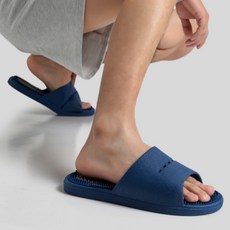 휴다온 발 지압 슬리퍼 270~275, 네이비, 1개