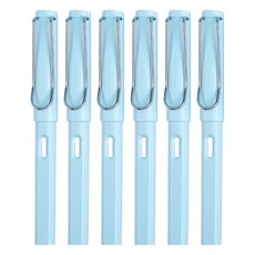 小麥購物 免削鉛筆 Y436 17g, 6支, 水藍色筆桿