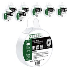 스코라 초강력 실리콘 양면 테이프 2mm x 3cm x 5m, 8개