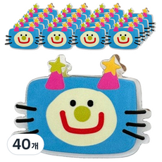 마켓감성 캐릭터 노트 클립, 티비, 40개, 1개입