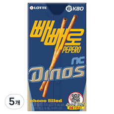 PEPERO 巧克力夾心 KBO NC 恐龍, 53g, 5個