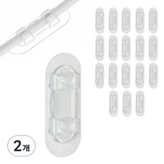 Luminight 黏貼式理線夾, 壓克力, 40個