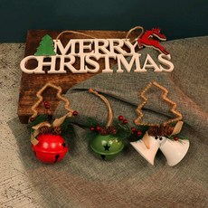 Bluehen 聖誕裝飾品4件組 鈴鐺, 混合色, 1個