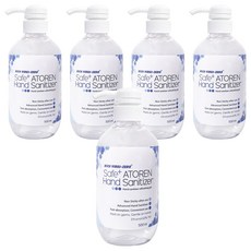 세이프플러스 아토렌 손소독제, 5개, 500ml