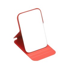 쿠쏘 휴대용 미니 접이식 탁상거울, 석류 레드