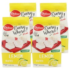 檸檬威化餅, 4包, 125g
