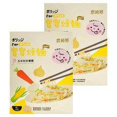 農純鄉 台灣公司貨 寶寶玉米咕咕燴麵 10個月以上 4包, 600g, 2盒