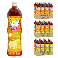 TAISUN 泰山 冰鎮檸檬紅茶, 12瓶裝, 1.25L, 36瓶