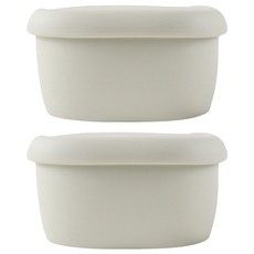 SiliPot 鉑金矽膠 冰溫嚐鮮盒 M 330ml, 燕麥奶色, 2個