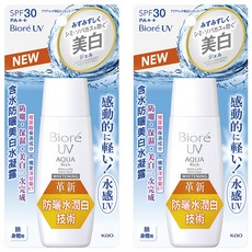 Biore 蜜妮 台灣公司貨 含水防曬美白水凝露, 90ml, 2瓶