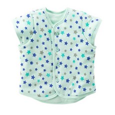 兒童款四季背心 空氣棉加厚背心 80-130, 80cm, 經典星星 加厚款