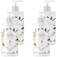 하파데이 퍼퓸드 포밍 핸드워시 파우더리 머스크향, 500ml, 4개